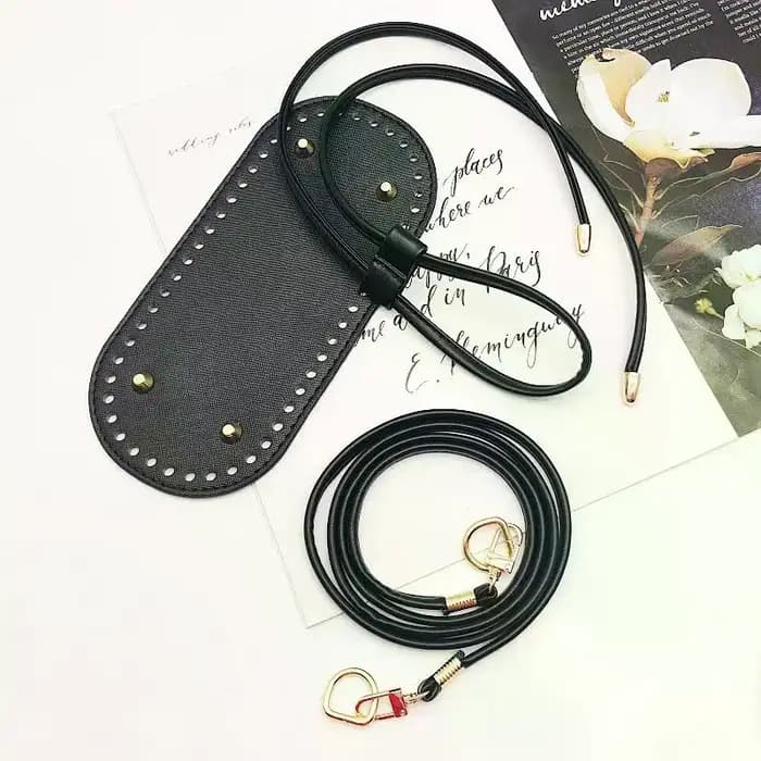 Kit de sac seau DIY – Base en cuir PU avec chaîne et sangle réglable