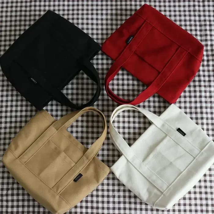 Femmes sac à bandoulière petit coton toile sac à main fourre-tout décontracté femme Eco sac mignon sacs de messager 2025