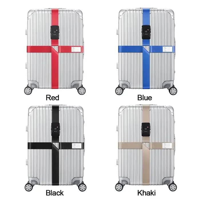 TSA mot de passe douane serrure bagages ceinture croisée réglable valise de voyage bande