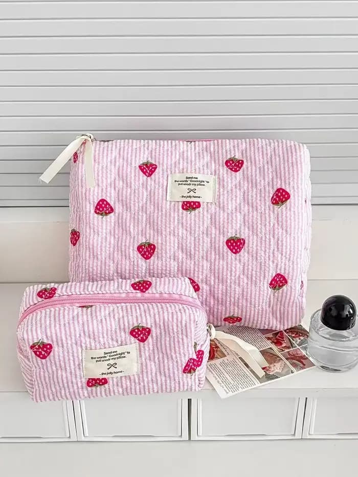 Sac de voyage matelassé en coton pour femme