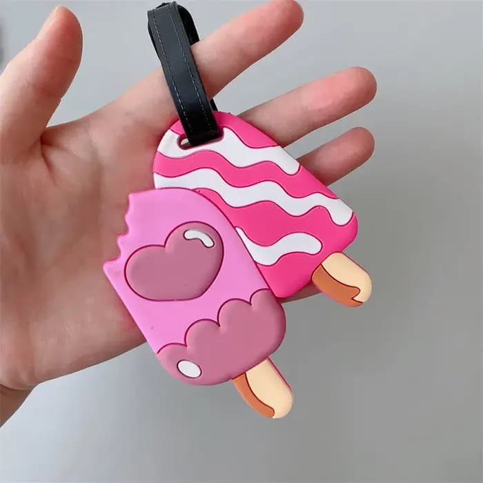 Accessoires de voyage étiquette de bagage créative dessin animé Animal PVC Gel de silice valise ID Addres support