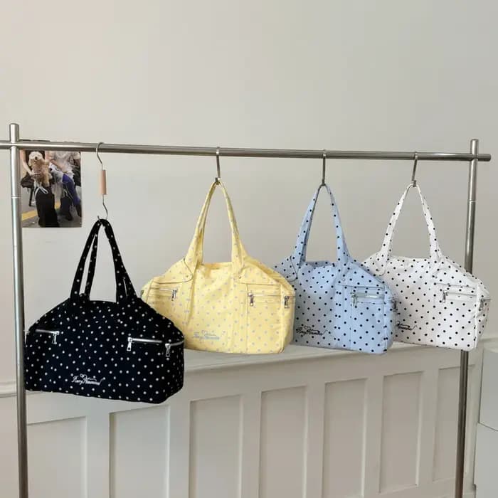 Sac fourre-tout à pois
