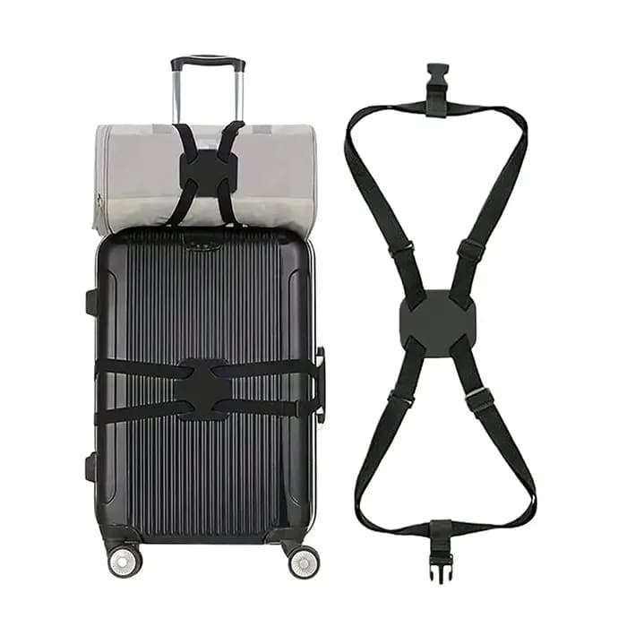 Sangle de fixation élastique réglable pour valise, bande de cerclage, sangle de fixation sécurisée,