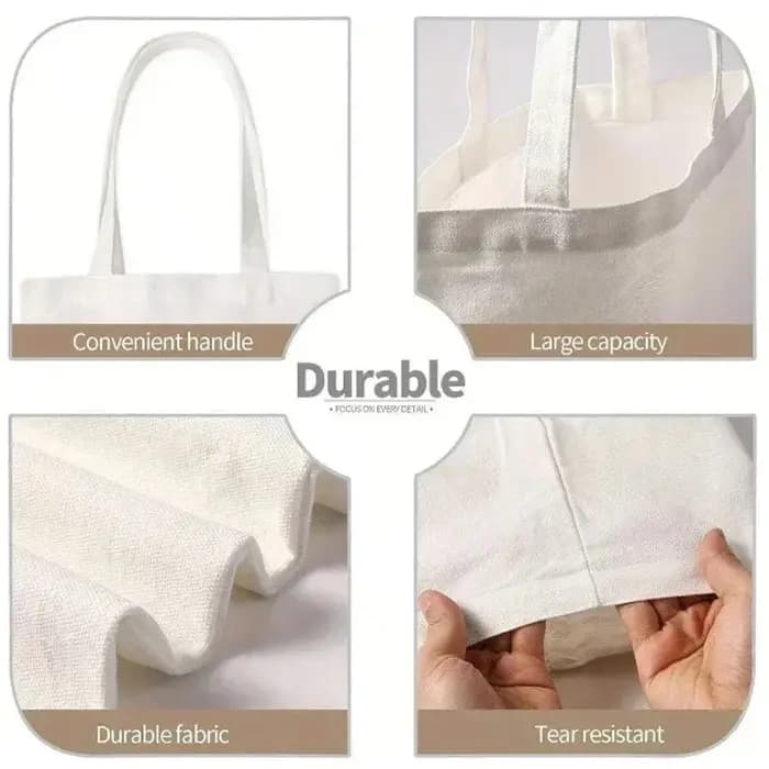 Sac fourre-tout en toile motif banane mignon