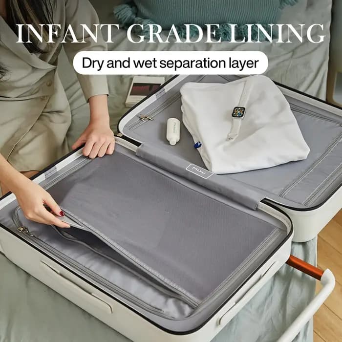 Mixi – magnifique valise à poignée large de 24 pouces pour hommes et femmes