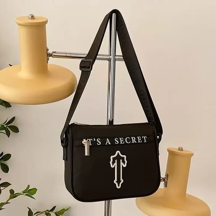 Sac bandoulière tendance européen et américain pour hommes et femmes