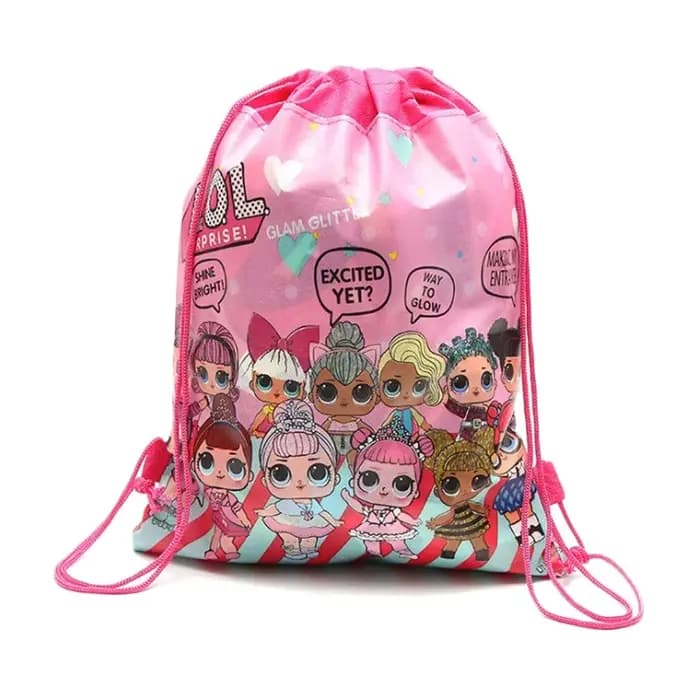 LOL Butter-Sac de rangement non tissé imprimé pour filles, sac de proximité, cadeau décalé, fête de