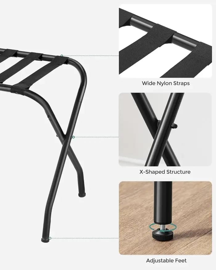Support de valise pliable T1 noir