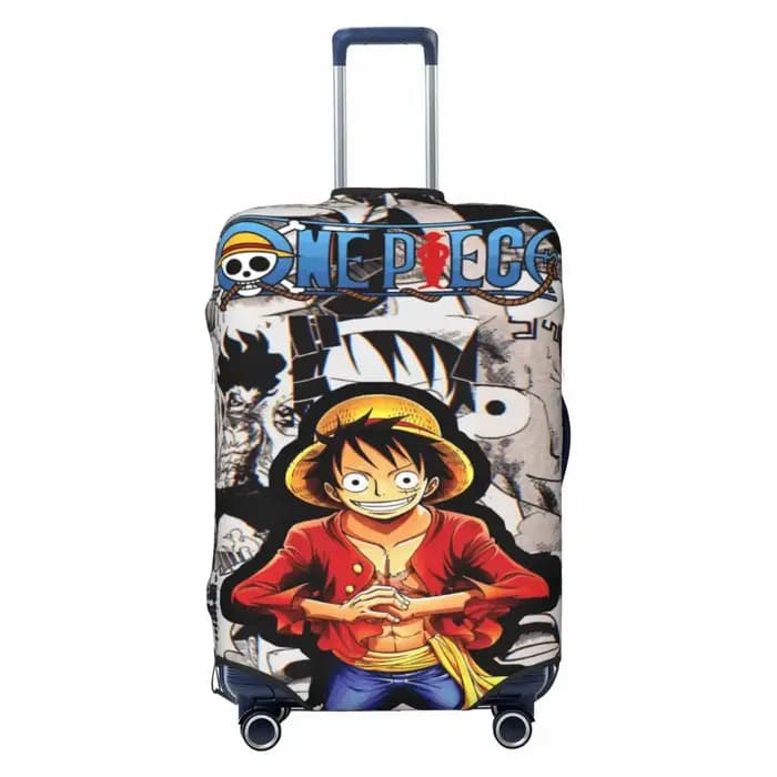 Housse de protection pour bagages, une pièce personnalisée, Anime Luffy, élastique, le roi Pirate, v