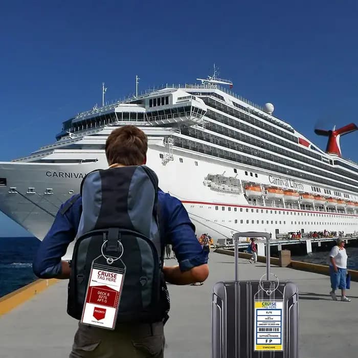 5 pièces/ensemble Étiquettes de bagages de croisière