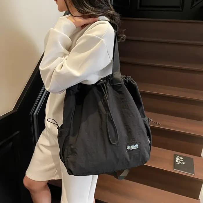 Sacs à dos multifonctionnels pour femmes, en Nylon, grande capacité, fourre-tout à bandoulière, seau