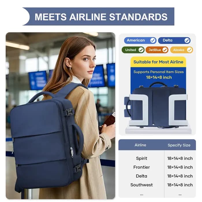 Sac à dos de cabine 40x30x20 pour Ryanair EasyJet