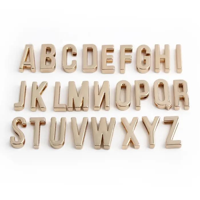 5 Pièces de Lettres Décoratives pour Bagages et Articles de Voyage