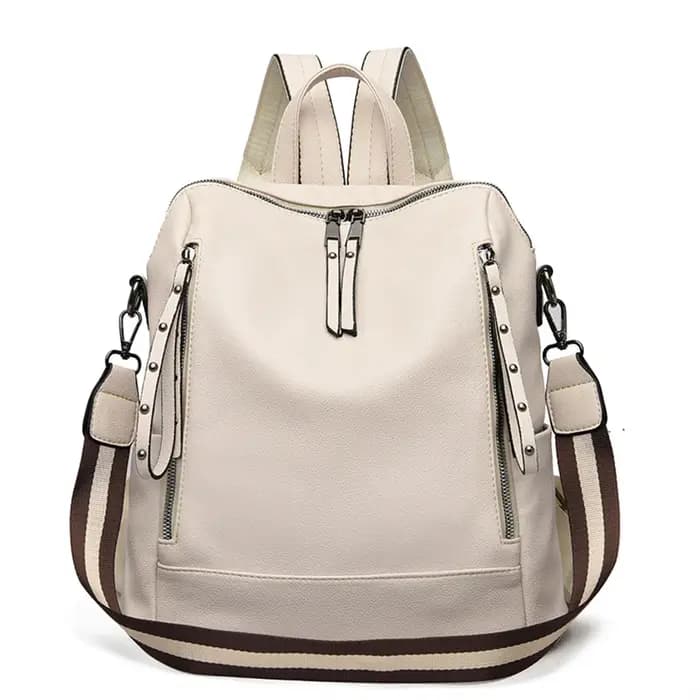 Sac à Dos de marque de luxe en cuir souple, étanche, Style Preppy, Sac multifonction pour jeunes étu