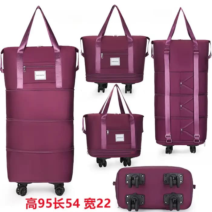 Sac de voyage sac à dos grande capacité démontage roue universelle sac de rangement bagages Portable Double couche sac