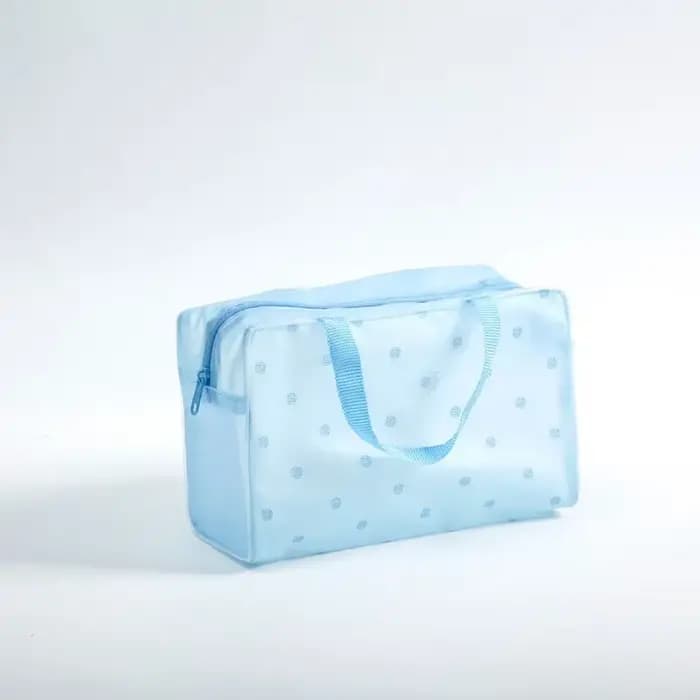 Trousse de toilette transparente en PVC pour femme