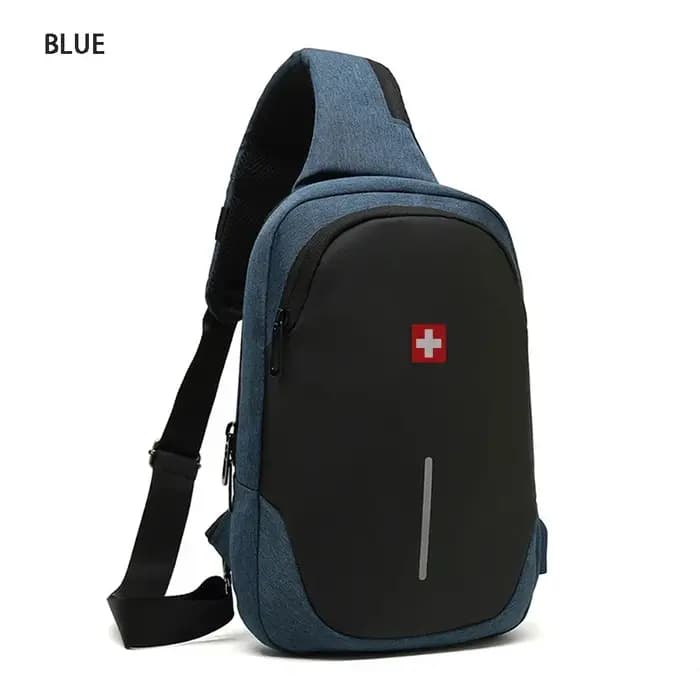 SWISS nouveau sac de poitrine décontracté pour hommes sport sac à bandoulière étanche sac