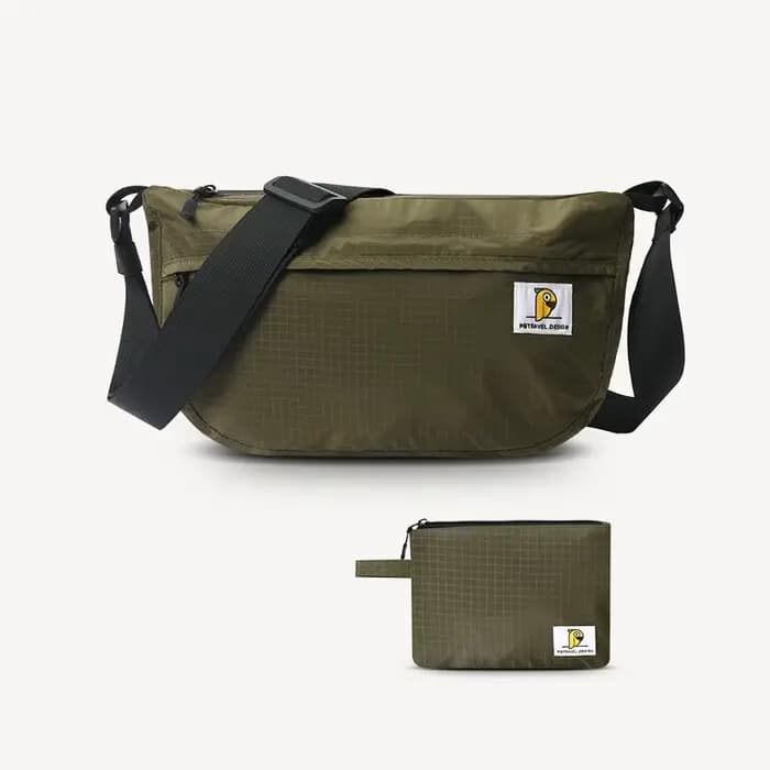 Sac de voyage pliable imperméable, sac fourre-tout et sac bandoulière, grande capacité, pochette de