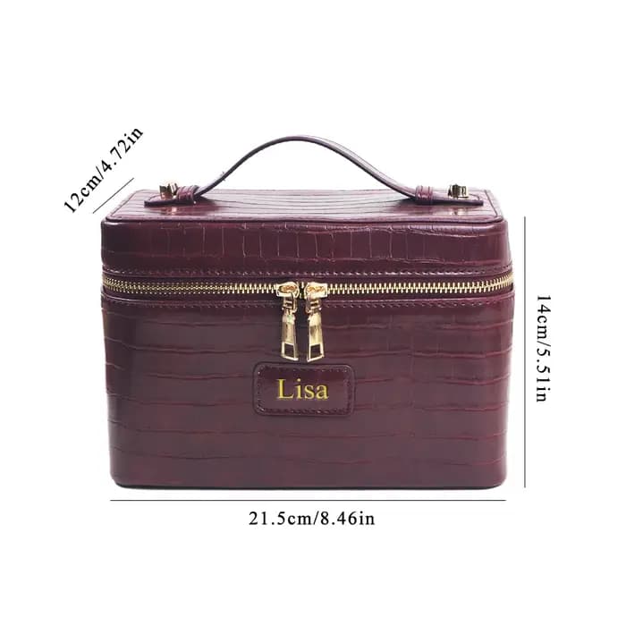 Sac de toilette de voyage personnalisé avec motif crocodile