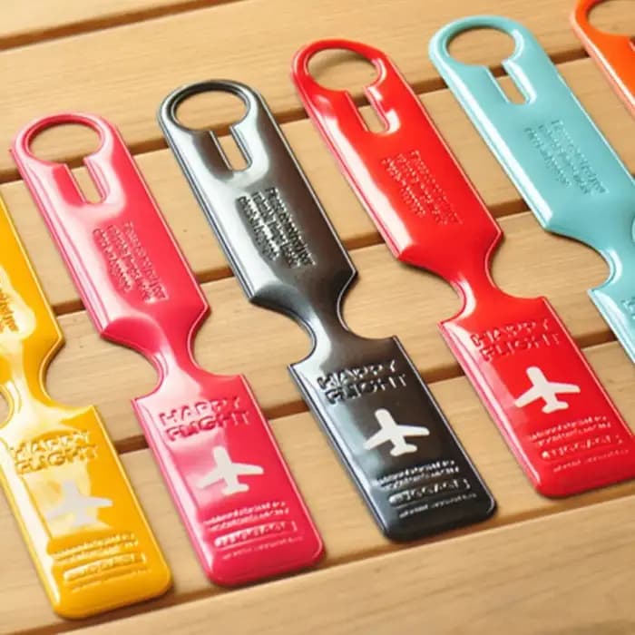 Étiquettes de bagage de voyage couverture valise ID porte-étiquette
