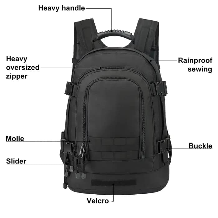 LQARMY 60L hommes armée militaire tactique sac à dos 3P Softback en plein air randonnée Camping sac à dos chasse