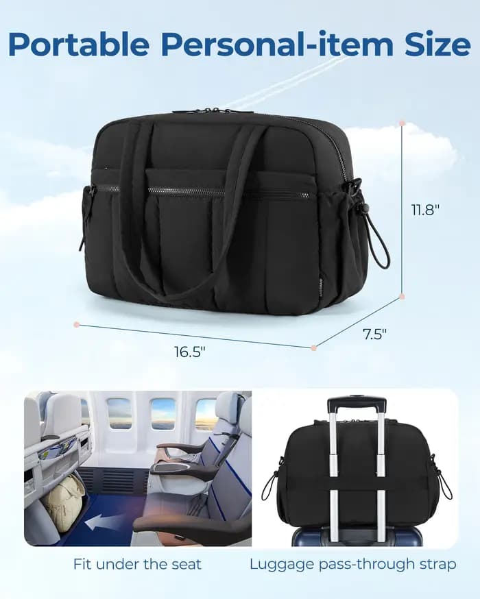 BAGSMART Sac de voyage pour femme avec bandoulière