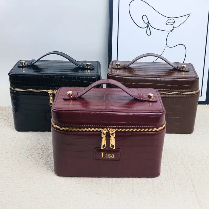 Sac de toilette de voyage personnalisé avec motif crocodile