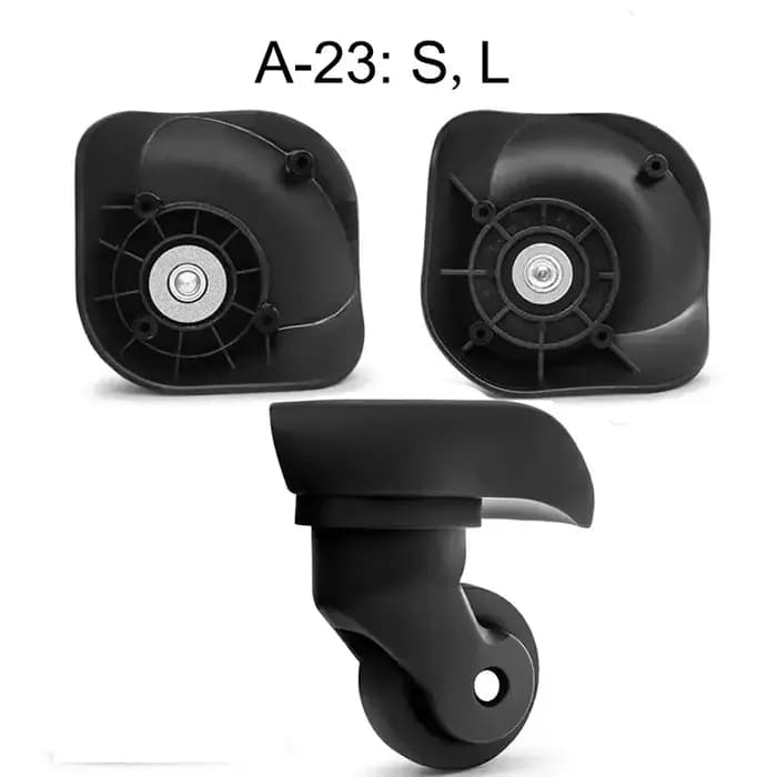 Roues de bagages de voyage Hongsheng A-23/A23/34A/C07 360 °