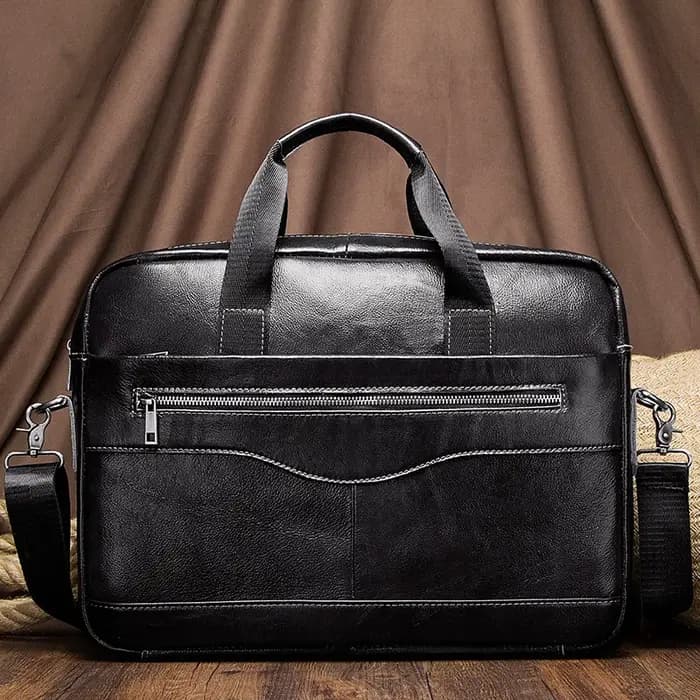 Véritable cuir hommes porte-documents Portable bureau sac à main pour pochette d'ordinateur de haute qualité affaires messager sacs à bandoulière voyage