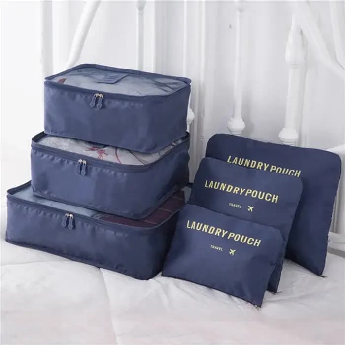 Ensemble de sacs de rangement de voyage A36T-12PCS pour vêtements
