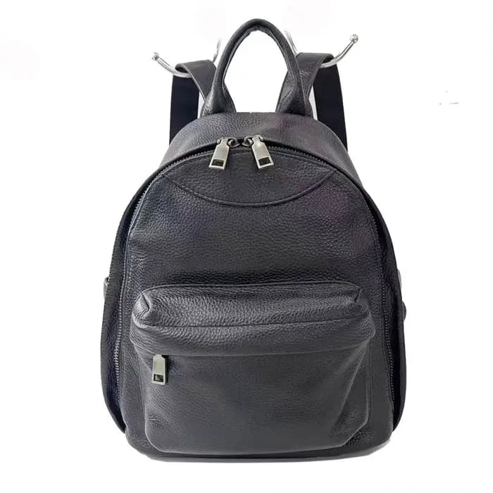 Sac à dos en cuir de vache véritable antivol pour femme, sac à dos décontracté pour femme, sac de vo