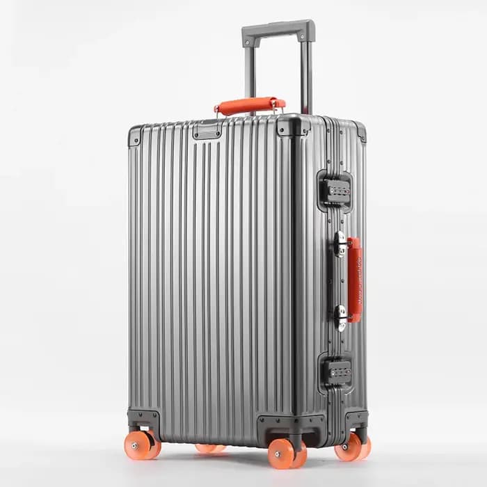 Bunnyfly 20/24/28 pouces valise de voyage tout en aluminium bagages roulants boîte d'embarquement boîtier de chariot avec roues bagage à main