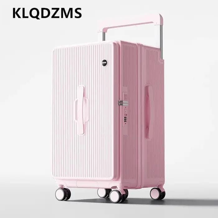 KLQDZMS bagage roulant capacité surdimensionnée boîtier de chariot ABS + boîte d'embarquement PC 20 "24" 26 "28" 30 "32 pouces valise de voyage pour femmes