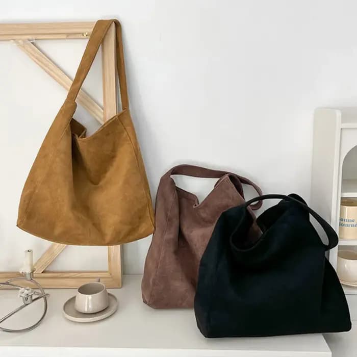 Sac fourre-tout en Faux daim pour femmes