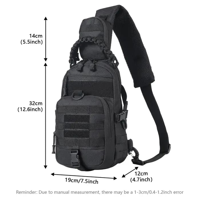 Sac de poitrine de Camping sac à dos tactique pour hommes sport épaule randonnée en plein air escalade cyclisme pêche MOLLE Sling EDC Fanny Pack