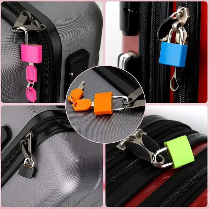 4 serrures de valise avec clés en cuivre pour protéger vos effets personnels