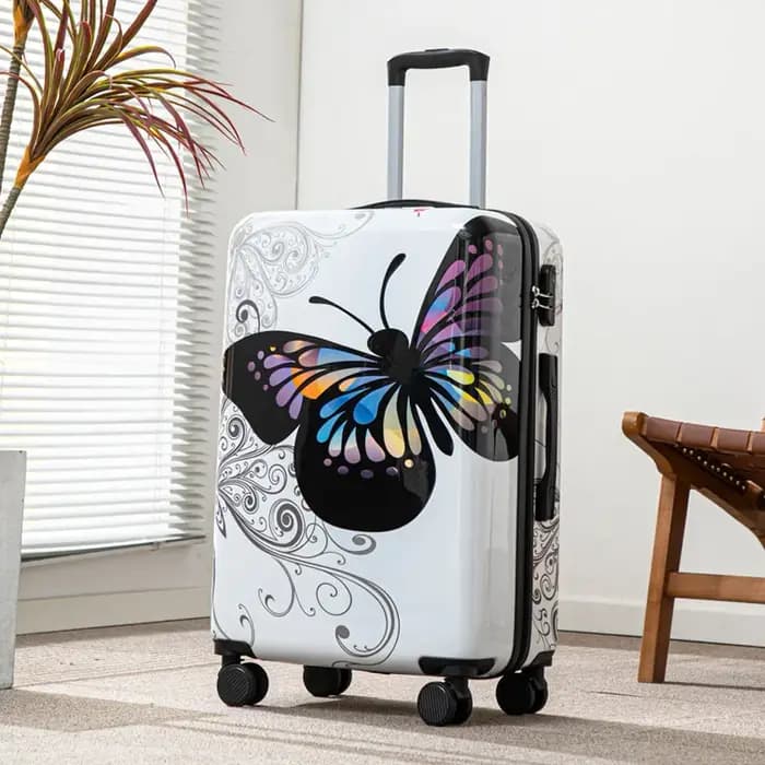 Valise de voyage à roulettes de grande capacité de 20 pouces avec verrouillage par mot de passe pour les vacances et les voyages d'affaires