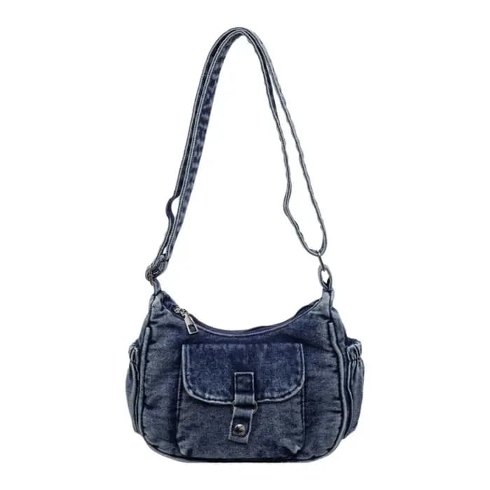 Sac fourre-tout en jean grande capacité pour femme