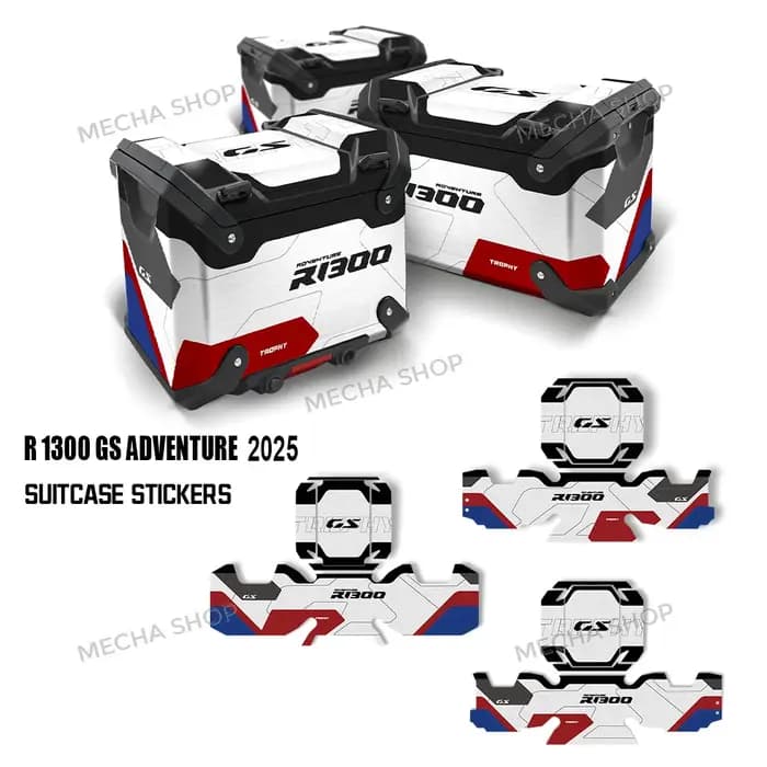 Autocollants de valise de boîte latérale de boîte supérieure pour R1300GSA R 1300 GS ADV 2025 R1300GS Adventure, sacoches de bagages en aluminium