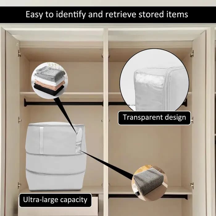 Sac de rangement pour vêtements de grande capacité