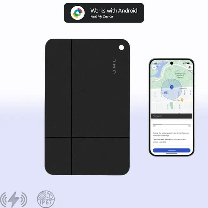 Mili – traceur de bagages Android Gps, traceur de localisation MiTag, fonctionne avec Google Find My Smart, étiquette de suivi pour clés, valise, sac à dos