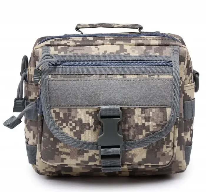 Sac à bandoulière tactique Molle EDC pochette sac à main avec bandoulière Sports de plein air voyage