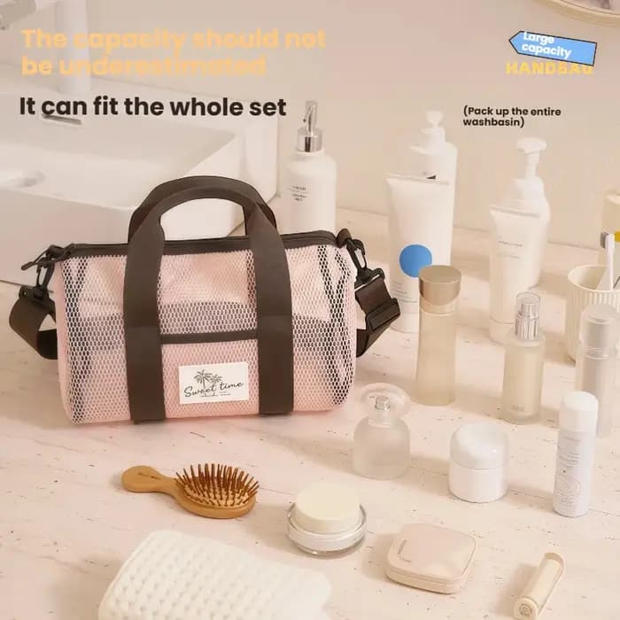 Sac de plage en maille d'été grande capacité à séchage rapide