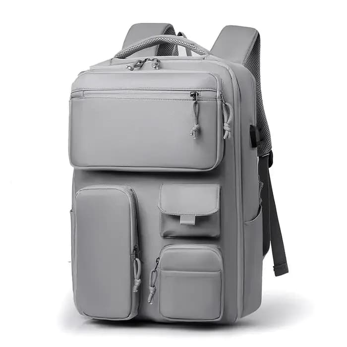 Sac à dos de voyage unisexe multi-poches pour hommes et femmes