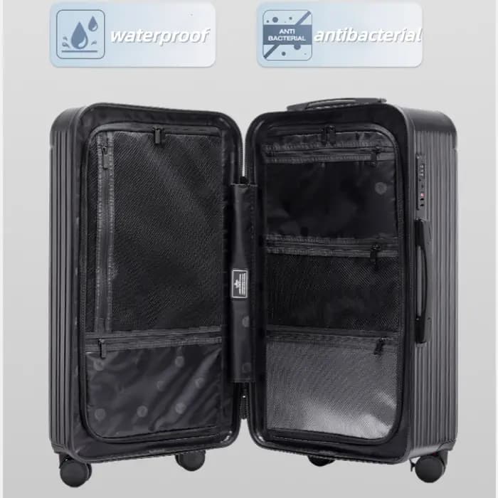 Valise de voyage de grande capacité, 20/22/24/26/28/30 pouces, matériau PC de haute qualité avec ser