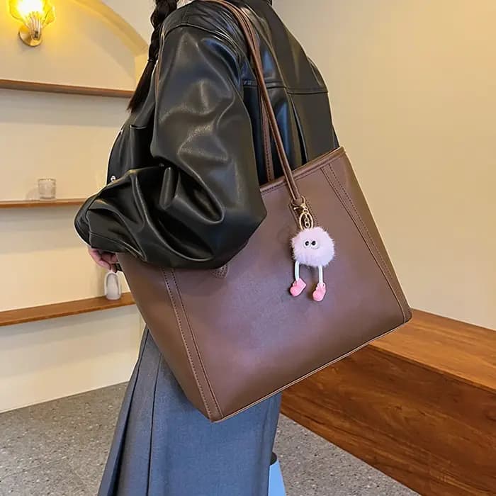 Sac fourre-tout à bandoulière grande capacité tendance pour femme
