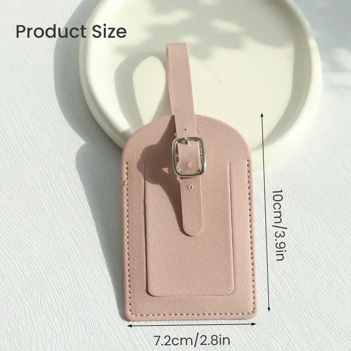 Étiquettes de bagage en similicuir pour hommes et femmes