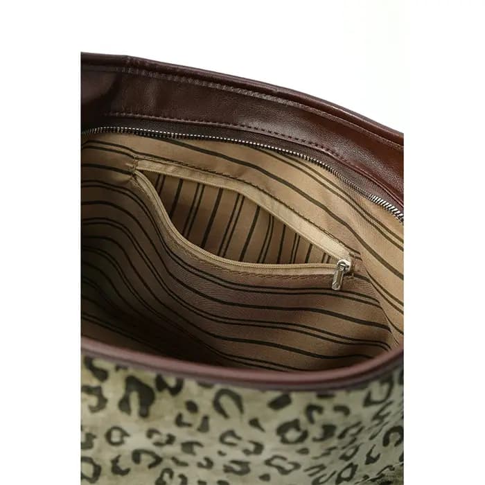 ELFSACK sac à dos polyvalent à la mode imprimé léopard Patchwork sac à bandoulière pour femmes