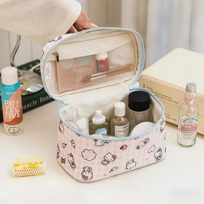 Sac à cosmétiques portable de grande capacité