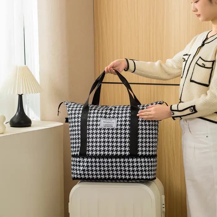 Sac de voyage à main à motif imprimé tendance